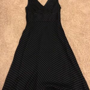 J Crew Dress, Size 0,Polka Dots, Strapless, Navy